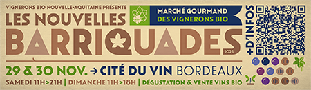 Nouvelles Barriquades Vin Bio Bordeaux Cité du Vin