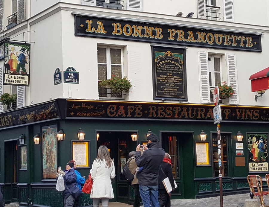 La Bonne Franquette restaurant célèbre à Montmartre