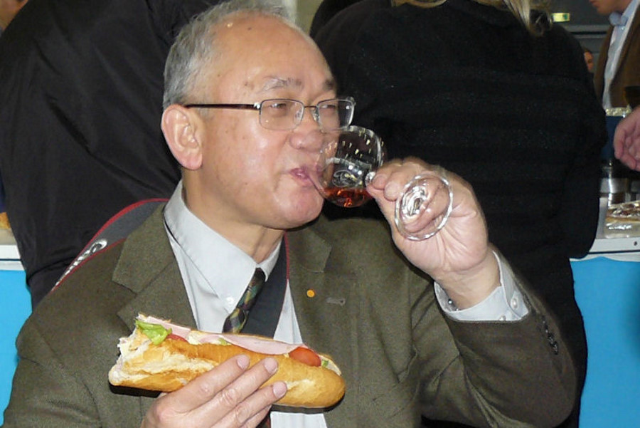 Wilfred Wong : un moment de convivialité - Montpellier, salon Vinisud 2008