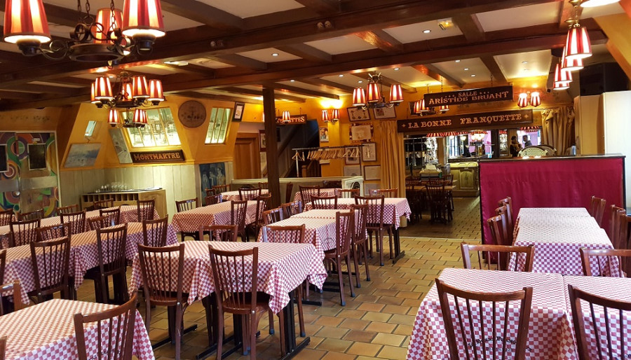 Salle du restaurant La Bonne Franquette à Paris pour vos banquets