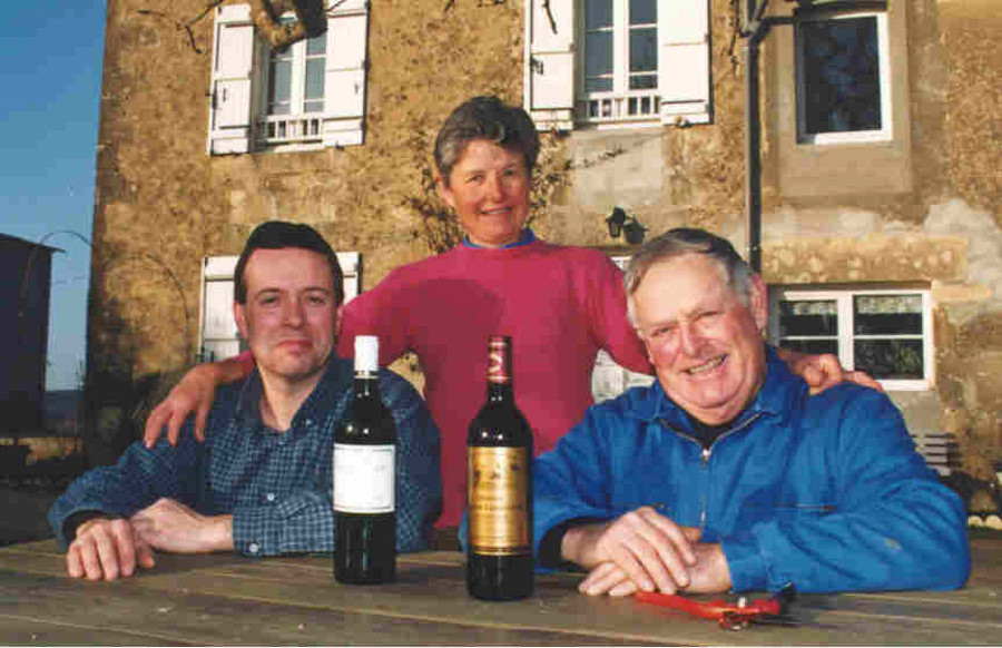 Régis Chaigne et ses parents Régine et Claude